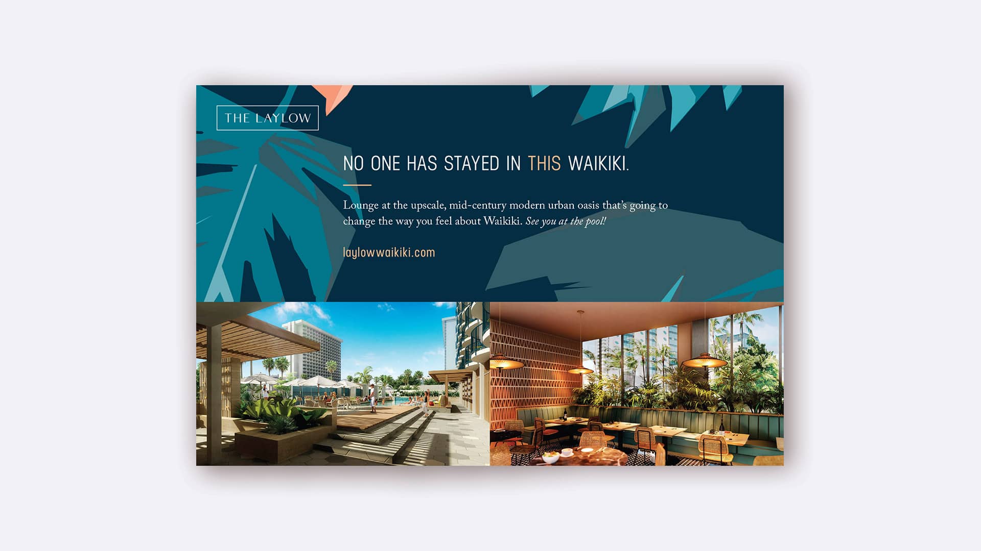 The LayLow Waikiki Print Collateral